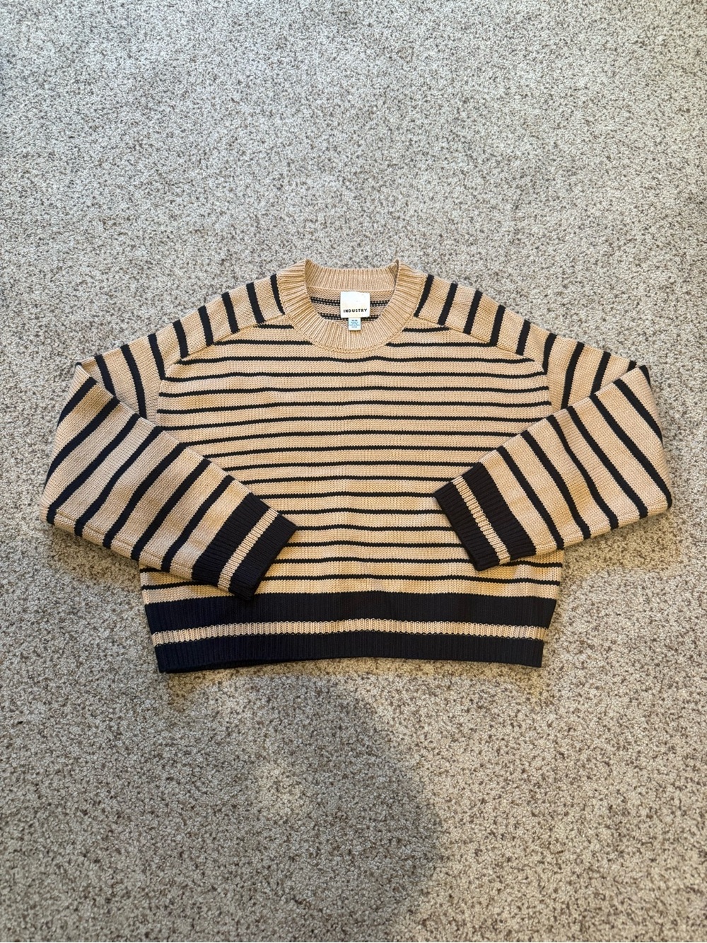 Striped Brown and Black Knit Sweater